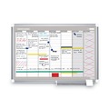 Office Jansan | MasterVision GA0396830 36 in. x 24 in. Aluminum Frame Weekly Planner image number 2
