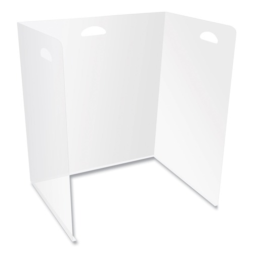 $99 and Under Sale! | Deflecto PSBPP Lightweight Desktop Barriers 22 X 16 X 24 Polypropylene Clear (10/Carton) image number 0