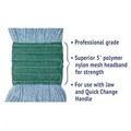 Cleaning & Janitorial Supplies | Boardwalk BWK502BLCT 5 in. Headband Super Loop Cotton/Synthetic Fiber Wet Mop Head - Medium , Blue (12/Carton) image number 9