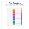 Office Jansan | Avery 11135 Ready Index 11 in. x 8.5 in. 10-Tab 1 to 10 Customizable TOC Multicolor Tab Dividers - White/Traditional Color Tabs (1-Set) image number 4