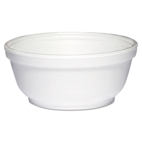 Just Launched | Dart 8B20 8 oz Round Foam Bowls - White (50/Pack, 20 Packs/Carton) image number 0