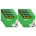 Scotch 810P10K 1 in. Core 0.75 in. x 83.33 ft. Magic Tape Value Pack - Clear (10-Piece/Pack) image number 1