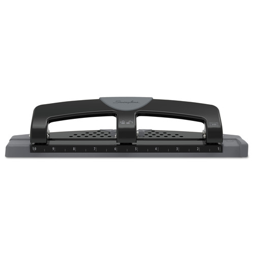  | Swingline A7074134 12-Sheet SmartTouch 3-Hole Punch 9/32 in. Holes - Black/Gray image number 0