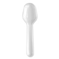Cutlery | Boardwalk BWKTASTERSPOON Mediumweight Polypropylene Tasting Spoon Cutlery - White (3000/Carton) image number 1