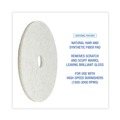 Cleaning Cloths | Boardwalk BWK4020NAT 20 in. Diameter Burnishing Floor Pads - Natural White (5/Carton) image number 4
