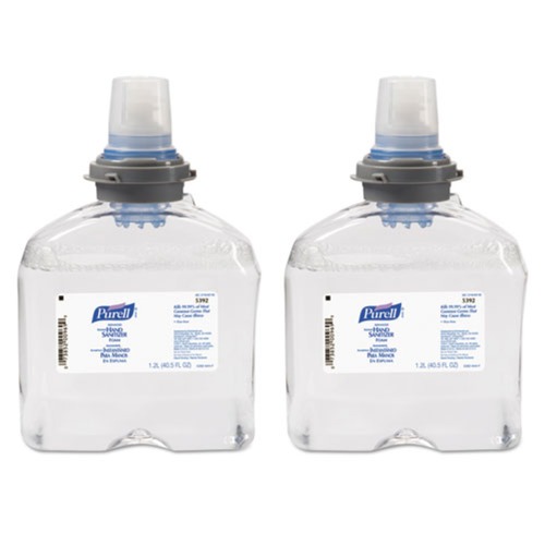 Hand Sanitizers | PURELL 5392-02 1200 mL Advanced TFX Foam Instant Hand Sanitizer Refill -  White (2/Carton) image number 0