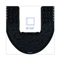 Office Chair Mats | Boardwalk PSCM-P-000I006M-00-21430 22 in. x 22 in. Non-Slip Rubber Commode Mat 2.0 Disposable Toilet Floor Mat - Black (6/Carton) image number 7