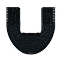 Office Chair Mats | Boardwalk PSCM-P-000I006M-00-21430 22 in. x 22 in. Non-Slip Rubber Commode Mat 2.0 Disposable Toilet Floor Mat - Black (6/Carton) image number 1