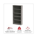  | Alera ALEVA636632GY 31.75 in. x 14 in. x 64.75 in. Valencia Series 5 Shelf Bookcase image number 5