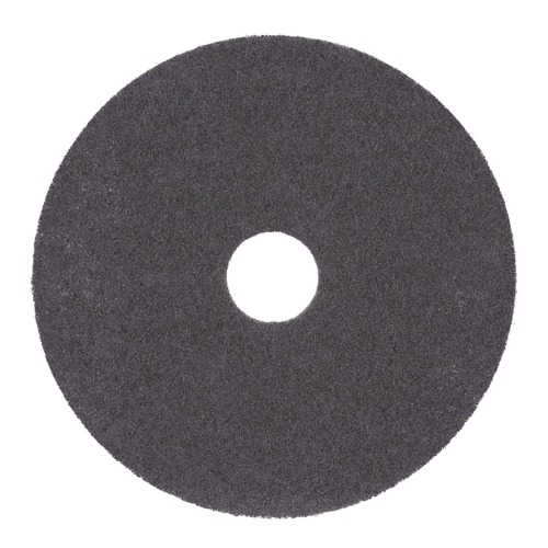 Cleaning & Janitorial Accessories | Boardwalk BWK4019HIP 19 in. Diameter High Performance Stripping Floor Pads - Black (5/Carton) image number 0