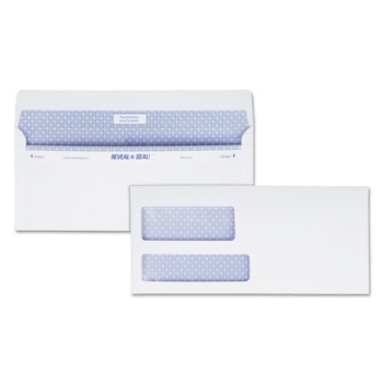 Quality Park 3.88 in. x 8.88 in. #9 Commercial Flap Self-Adhesive Closure Reveal-N-Seal Envelope - White (500/Box)