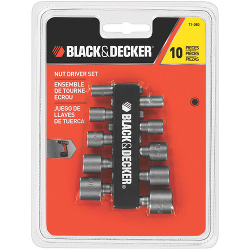 Bits and Bit Sets | Black & Decker 71-080 10-Piece Nutdriver Set image number 0