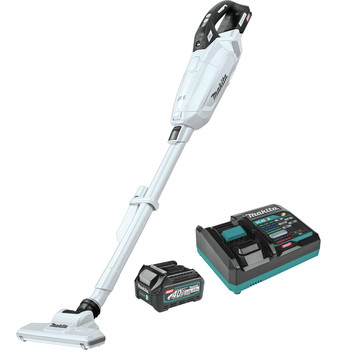 Makita GLC02R1 40V max XGT Brushless Compact Lithium-Ion Cordless 4 Speed Stick Vacuum Kit with Dust Bag (2 Ah)