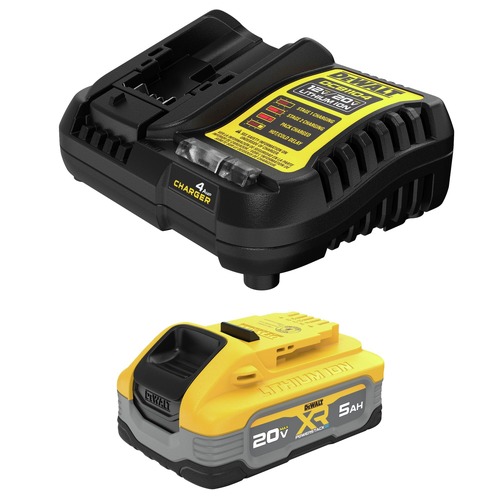 Batteries | Dewalt DCBP520C 20V MAX XR POWERSTACK 5 Ah Lithium-Ion Battery and Charger Kit image number 0