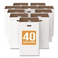 Trash & Waste Bins | Gritt Commercial GRI52040G10 40 Gallon Corrugated Cardboard Trash Can and Recycling Container, White, 10/Carton image number 0
