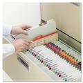 Office Jansan | Smead 14910 Recycled Pressboard Fastener Folders with Straight Tabs - Letter, Gray/Green (25/Box) image number 4
