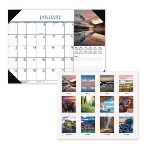Calendars & Planners | House of Doolittle 147 Earthscapes 22 in. x 17 in. 12-Month (Jan-Dec 2026) Scenic Desk Pad Calendar - Multicolor image number 0