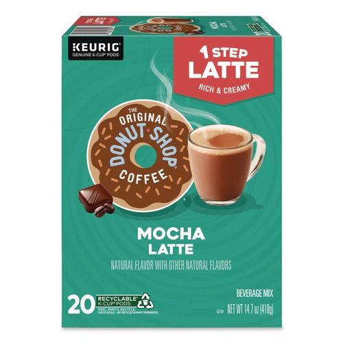 Bulk Savings Pricing 2 | The Original Donut Shop 5000341535 One Step Latte K-Cup - Mocha (20/Box) image number 0