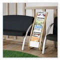 Office Furniture & Lighting | Alba DDEXPO6WBC 19.68 x 13.38 x 36.61 Literature Floor Display Rack - White/Woodgrain image number 3