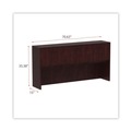  | Alera ALEVA287215MY Valencia Series 70.63 in. x 15 in. x 35.38 in. Hutch with Doors - Mahogany image number 5