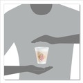 Cutlery | Dart 12X16G 12 oz. Cafe G Foam Hot/Cold Cups - White/Brown/Red (1000/Carton) image number 7