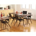 Folding Tables | Alera FT724824MY 48 in. x 23.88 in. x 29 in. Rectangular Wood Folding Table - Mahogany image number 5