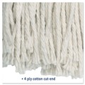 Just Launched | Boardwalk BWK2024CEA No. 24 Cotton Cut-End Wet Mop Head - White image number 6