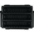 Storage Systems | Makita P-83696 MAKPAC Interlocking Case 3 Row Insert Tray with 6 Dividers and Foam Lid image number 1
