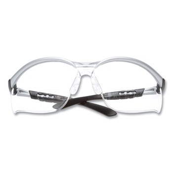 3M BX Molded-In 2.5plus Diopter Strength Safety Glasses - Silver/Black Frame, Clear Lens