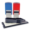 Stamps & Stamp Supplies | Trodat 4630 Printy 10-in-1 0.63 in. Diameter Self-Inking Teacher Stamp - Blue/Red image number 3