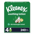 Paper Towels and Napkins | Kleenex 54289 Soothing Lotion 3-Ply Facial Tissue - White (8/Carton) image number 3