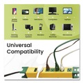 Office Electronics & Batteries | GoGreen Power GG-26114 6 ft. Cord 250 Joules 6-Outlet Metal Surge Protector - Yellow image number 5