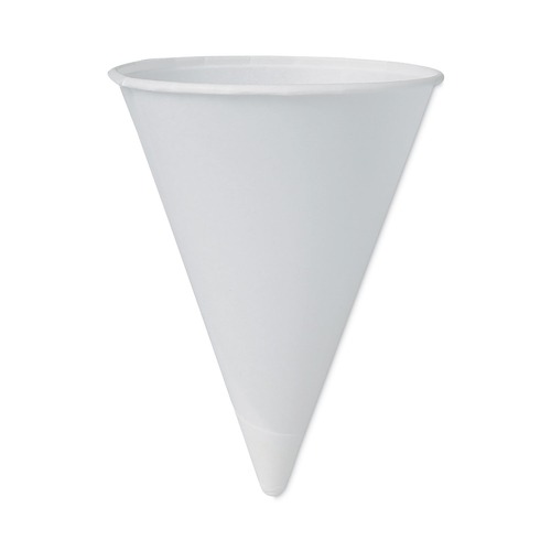 New Year New Savings! Save $25 off $150 | SOLO 4BR-2050 4 oz. Paper Cone Cups for Cold Water - White (200/Pack) image number 0