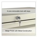  | Alera 25508 42 in. x 18.63 in. x 52.5 in. 4 Legal/Letter Size Lateral File Drawers - Putty image number 7