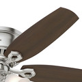 Ceiling Fans | Hunter 53328 52 in. Builder Low Profile Brushed Nickel Ceiling Fan with Light image number 4