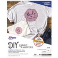Office Jansan | Avery 03275 8.5 in. x 11 in. Fabric Transfers - White (12/Pack) image number 0