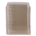 Food Trays, Containers, and Lids | Eco-Products EP-SCRC24LID 5.84 x 8.76 x 1.37 WorldView RPET Plastic Rectangular Lids - Clear (400/Carton) image number 2