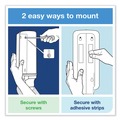 Hand Soaps | Tork 570020A 4.4 in. x 4.5 in. x 11.5 in. Elevation Liquid Skincare Dispenser - White image number 4