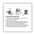 Bulk Savings Pricing 1 | COSCO 2000PLUS 065471 2.38 in. x 0.25 in. Replacement Ink Pad for 2000PLUS 1SI40PGL and 1SI40P - Black image number 3