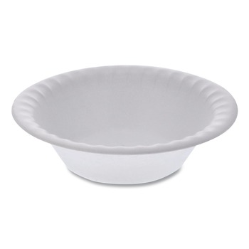 Pactiv Corp. Placesetter 12 oz Unlaminated Foam Bowl - White (1000/Carton)