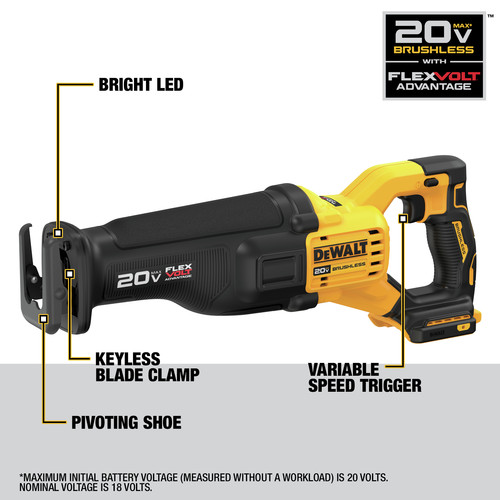 Dewalt sawzall 60 volt outlet