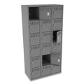 Office & Office Supplies | Tennsco BS6-121812-C-MGY 36 in. x 18 in. x 72 in. Triple Stack Box Compartments - Medium Gray image number 1