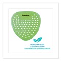 Odor Control | Boardwalk GEMP012I072M05AAS8200 Gem Urinal Screens - Herbal Mint Scent, Green (12/Box) image number 2