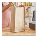 Cleaning & Janitorial Supplies | Ross & Wallace Paper Products 100320500PK/BL 8.25 in. x 5.25 in. x 16.13 in. #20 Size Grocery Paper Bags - Kraft (500/Bundle) image number 3