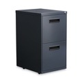  | Alera ALEPAFFCH 14.96 in. x 19.29 in. x 27.75 in. 2 Legal/Letter-Size File Drawers Left or Right File Pedestal - Charcoal image number 0