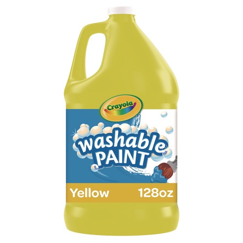 Office Jansan | Crayola 542128034 1 gal. Bottle Washable Paint - Yellow image number 0