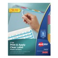 Customer Appreciation Sale - Save up to $60 off | Avery 11452 PRINT AND APPLY INDEX MAKER CLEAR LABEL PLASTIC DIVIDERS, 5-TAB, LETTER image number 0