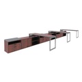  | Alera ALELS583020MC Open Office Desk Series 29.5 x 19.13 x 22.88 Legal/Letter Low File 2-Drawer Cabinet Credenza - Cherry image number 6