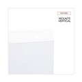 Office Jansan | Universal UNV76882 8.5 in. x 11 in. Vertical Wall Mount Sign Holder - Clear (12/Pack) image number 4