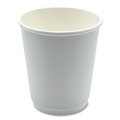 Bulk Savings Pricing 3 | Boardwalk BWKDW8HCUP 8 oz Double-Walled Paper Hot Cups - White (500/Carton) image number 2